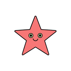 Doodle Christmas Star Vector Clip Art