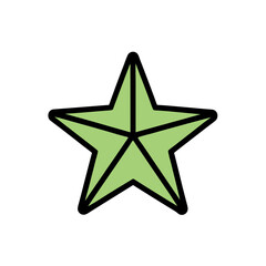 Drawn Star Doodle Vector Clip Art Festive