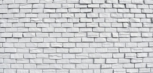 Obraz premium Grey and white brick wall texture, abstract stone wallpaper, exterior, vintage