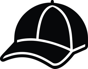 Baseball Cap Icon Outline Vector Illustration