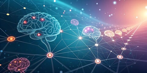 Neural Network Visualization – Abstract AI Technology Concept