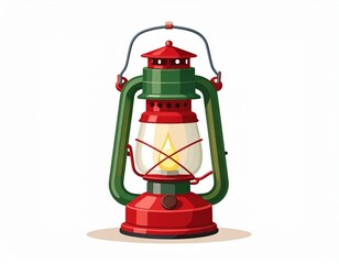 Vintage Pixel Art Lantern