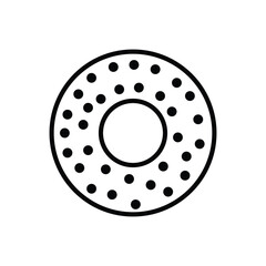 donut icon , template, flat, design, vector, illustrations, education, style, trendy, collections