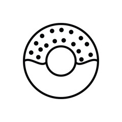 Fototapeta premium donut icon , template, flat, design, vector, illustrations, education, style, trendy, collections