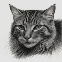 portrait of a black cat