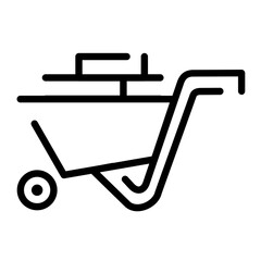 sand trolley icon	