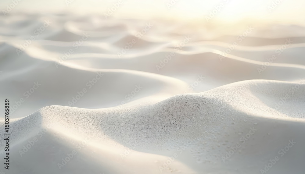 Poster abstract nature background shows undulating white sand dunes. sandy texture with subtle patterns cre