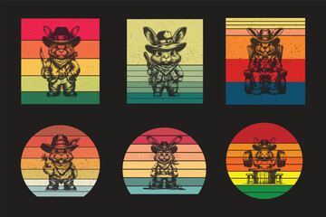 Rabbits  vector Bundle