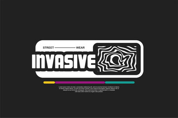 Streetwear urban modern design for tshirt vector