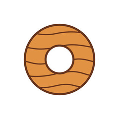 donut icon , template, flat, design, vector, illustrations, education, style, trendy, collections