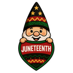 Cheerful gnome decoration, festive holiday gnome celebrating, vibrant colors, joyful spirit, perfect for festive gatherings Isolated on white background or PNG