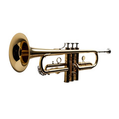 Obraz premium trumpet isolated on white