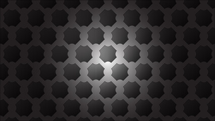 Abstract Black Hexagon Pattern Background Vector