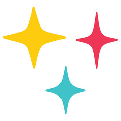 Sparkle Bursts 90s nostalgic illustration, nostalgic 1990s colorful clipart, 90s nostalgic design sublimation
