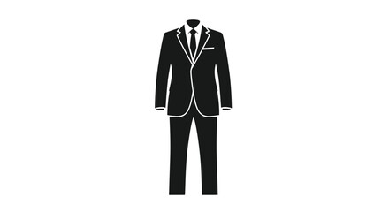 Business suit icon man formal wear fashion style