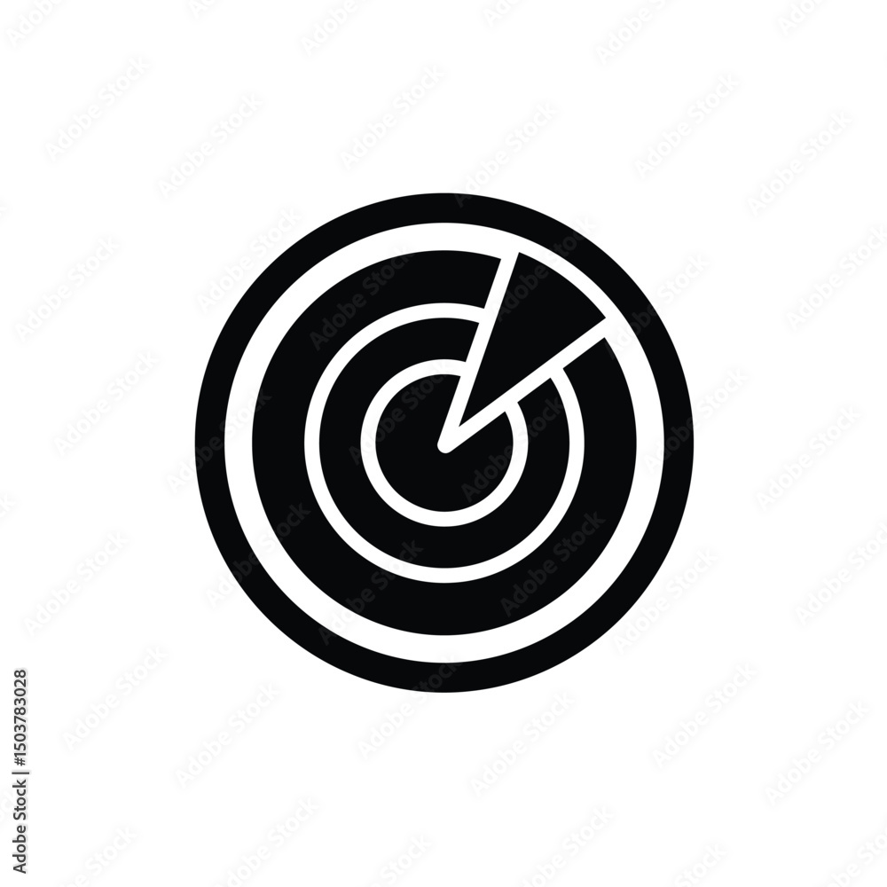 Poster targeting system radar scan detection icon