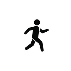 Fototapeta premium Simple running man icon active lifestyle symbol