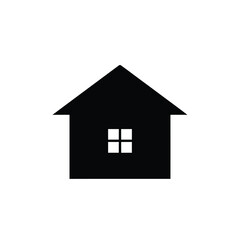 Simple black house icon home sweet home