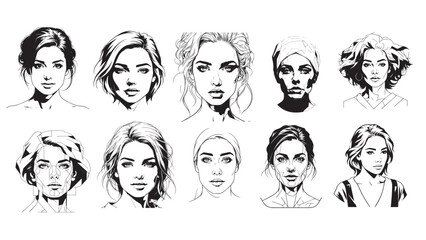 Elegant Woman Beauty Black and White Flat 2D Vector on Clean White Solid Background

Elegant Woman Beauty Black and White Flat 2D Vector on Clean White Solid Background