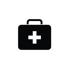 First aid kit medical box healthcare icon symbol