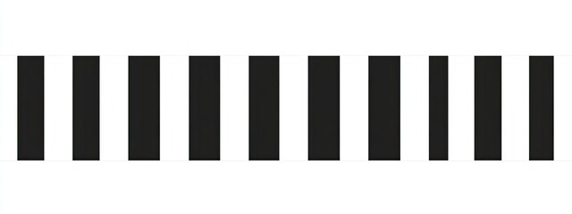 Alternating black and white rectangular bars