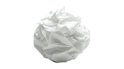 Crumpled Scrap Paper Texture  High-Resolution Cutout for Design Use, isolated on transparent background