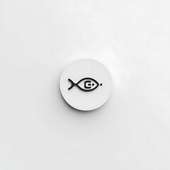 Simple fish symbol, Christian icon