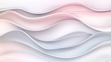 Obraz premium Soft Gradient Waves in Pale Pink and Gray Textures for Backgrounds