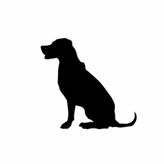 black dog silhouette