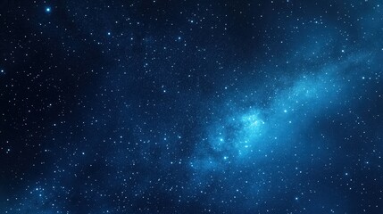 Obraz premium Starry Night Sky Over Desert with Bright Milky Way Background