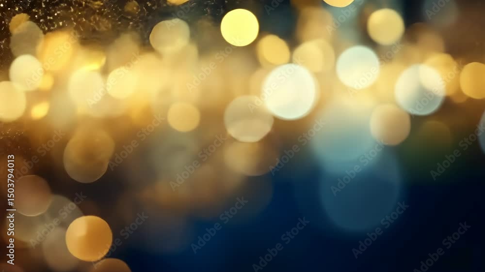 Poster abstract background with colorful bokeh and holiday or festive lights.