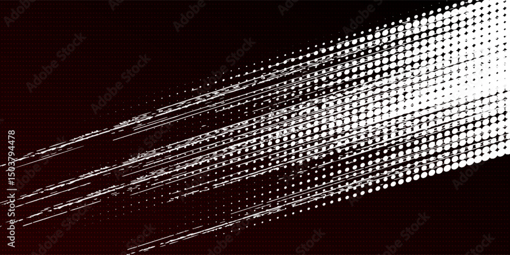 Poster abstract halftone wave dots background. futuristic twisted grunge pattern, dots, circles. vector mod