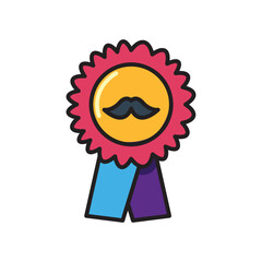 Father's Day Best Dad Badge Icon