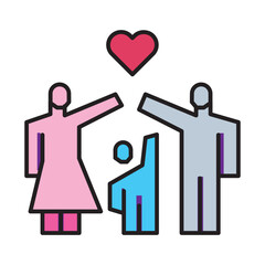 Father's Day Family Bond Icon