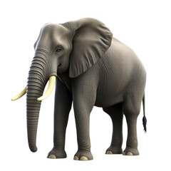 Fototapeta premium elephant with transparent background PNG and JPEG image