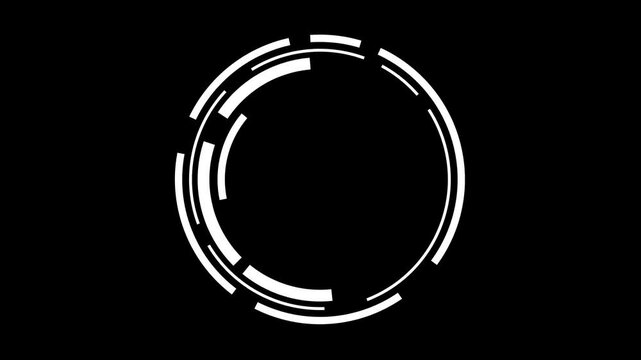10 second Count Down on black background