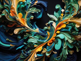 Vibrant Visualization of Sound Waves