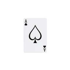 ace of spades with transparent background PNG and JPEG image