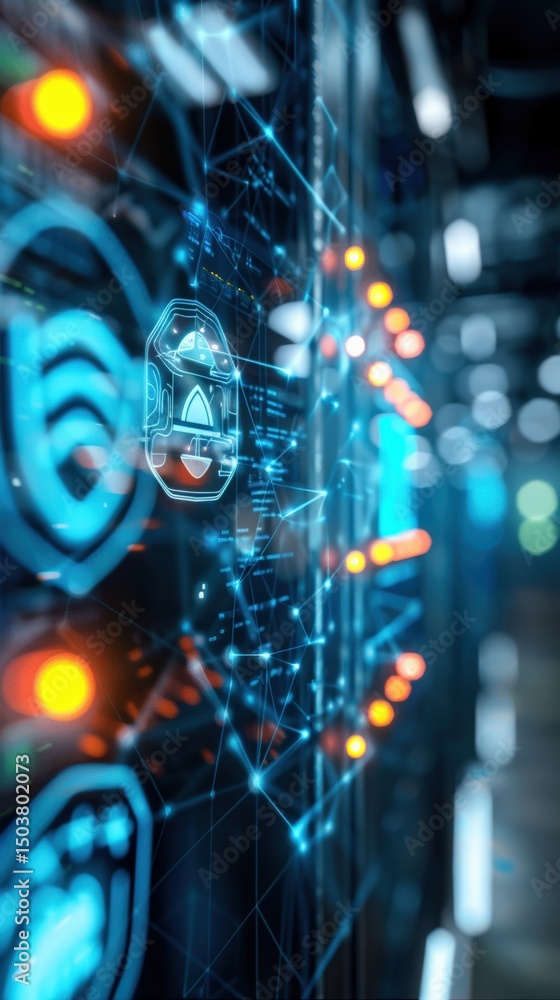 Poster digital security management systems enhancing cybersecurity infrastructure in data centers technolog