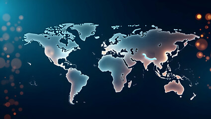 Naklejka premium High definition visual depicting global trade realignment driven by emerging market shifts regulatory changes and innovative economic strategies reshaping international commerce. in Photo Stock Conc