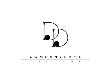 DD Typography Logo Design. Stylish monogram design depiction featuring the letters D and D combined in an artistic signature style, delivering a unique and creative visual representation.