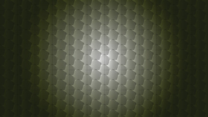 Fototapeta premium Green Geometric Pentagon Pattern Background with Gradient Lighting