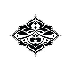 Obraz premium Vintage calligraphy border frame vector silhouette artwork