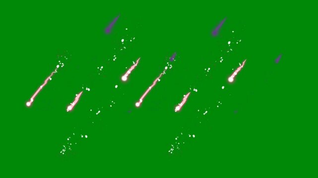 Star Glitter Falling on Green Screen for Fantasy Visuals, The video element of on a green screen background, Ultra High Definition, 4k video, on a green screen background.
