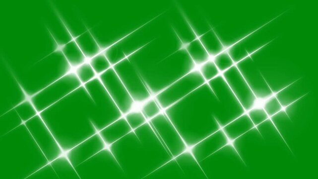 Star Glitter Falling on Green Screen for Fantasy Visuals, The video element of on a green screen background, Ultra High Definition, 4k video, on a green screen background.