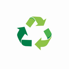 Fototapeta premium Vibrant Green Recycle Arrows Eco Friendly Symbol Sustainable Design