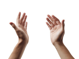 Two Hands Clapping Mid-Air Transparent Background