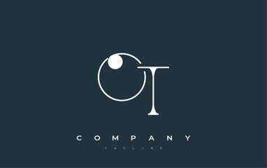 OT Typography Logo Design. Stylish monogram design depiction featuring the letters O and T combined in an artistic signature style, delivering a unique and creative visual representation.