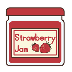 イチゴジャムのイラスト
