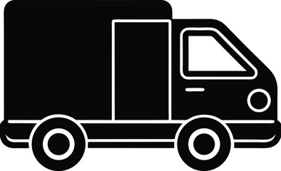 Delivery Truck Icon Outline Vector Illustration